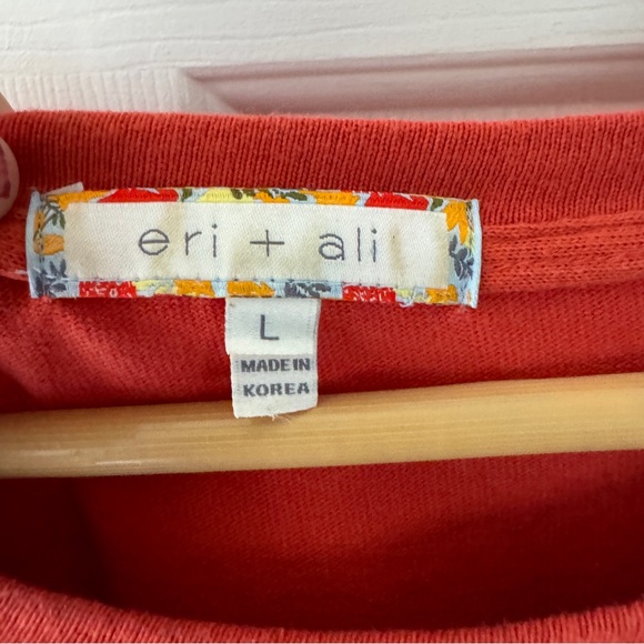 Anthropologie Eri + Ali Sweatshirt with Collared shirt trim - Picture 3 of 7